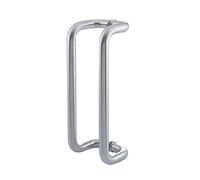 Pull Handles Cranked Back to Back Fix | Satin Stainless Steel | 425mm Centre to Centre