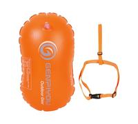 Pull - Highly Visible Safety Swimming Buffer Tow, Swimming Bladder, Swimming Safety Float and Drybag, Bright, Be Seen, Be in the Open Face