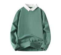 Pull Homme Micro-Polaire Coton Col Roulé Basique Décontracté Coupe Slim en Maille Douce Confortable avec de Chemise Style Haut Qualité Respirant Pour Les Activités Plein Air Randonnée Green