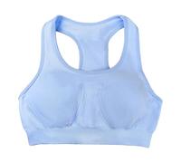 Pull in New Yoga Bra Tank Top Sports Underwear Versatile Running Clothes Yoga Fitness Top Disposable Large Size, Blue, M