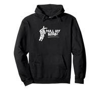 Pull My Bone - Skeleton Pun, Perfect Funny Halloween Graphic Pullover Hoodie