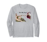 Pull My Finger - Funny Michelangelo Creation Fart Humor Tee Long Sleeve T-Shirt