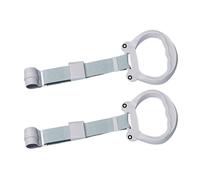 Pull on rings for play pen, baby pull rings for playpen, 2 x baby playpen pull up rings walking assistant, bed stand up exercise, safety activity for motor skills, children