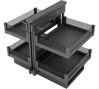 Pull Out Blind Corner Cabinet- Extendable Storage Rack with 4 Baskets & Adjustable Shelves for Kitchen Cupboard - Maximize Space & Easy Access