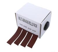 Pull Out Box Sanding Belt Kit 25mm with Alumina Abrasive Coating for Metal Wood Glass Stone and Synthetic Applications (4PCS)
