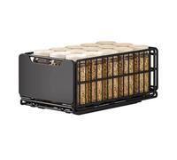 Pull Out Cabinet Orga, Foldable Slide Out Pantry Shelves, Steel Roll Out Drawer for Under Sink, Kitchen, Bathroom, Office, Bedroom, Gar，Black ，Black 1 Piece-25x42.5x18cm