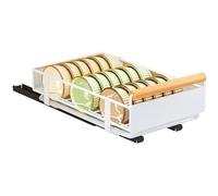 Pull Out Cabinet Organiser, Slide Out Drawer Storage Shelves for Kitchen Cupboard, No Need Drill and Nailing