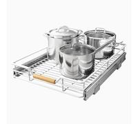 Pull out Cabinet Organizer,Heavy Duty Smooth Sliding Cabinet Shelves for Pots and Pans,Roll out Drawers with Thickened Metal,Slide out Drawers for Home Kitchen Pantry(15"W X 21"D)