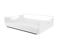 Pull Out Cabinet Organizer Smooth Sliding Drawer Storage Basket Silent Slide Out Pantry Shelves for Bathroom Wardrobe (L)