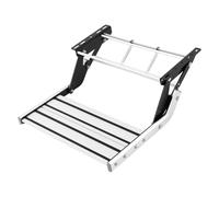 Pull-Out Caravan Step 150KG Load Aluminum Motorhome Step Non-Slip Camper Stairs Manual RV Steps Foldaway Entry Step Easy Quick-Lock Spring for Travel Camping Trailers