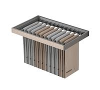 Pull-out Clothes Drying Rack Above The Washing Machine,Concealed | Made of Aluminum Alloy, with a Detachable Hanging Rod and Sliding Rails for Easy Storage (gray)(664-714mm)