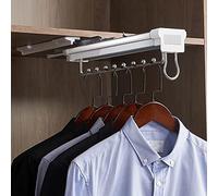 Pull Out Clothes Hanger Rod Closet Clothes Hanger Rail - Wardrobe Clothing Rail, Pull Out Closet Rod with Damper, Extendable Clothes Rail Made in China