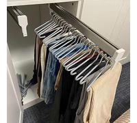 Pull Out Clothes Hanger Rod Extendable Pull Out Closet Rod - Wardrobe Pull-Out Trousers Rack, 30-60cm Pull-out Closet Rod, Wardrobe Clothing Rail, Closet Organizer Rack Made in China