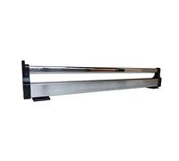 Pull-out Clothes Rail 30-80 cm,Adjustable Trouser Rack Storage Lever,Stainless Steel Sliding Rail Wardrobe Rod,Wardrobe for Hanging Clothes (Color : Black, Size : 800mm/31.5inch)