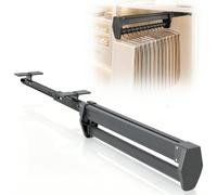 Pull Out Clothes Rail, 47cm Extendable Wardrobe Clothing Rail Hanger Rack | Adjustable Heavy Duty Telescopic Clothes Storage Hanger Rack Pull Out Pants Rack Top Mounted for Pants, Coats, Trousers