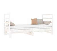 Pull-out Day Bed Bedroom Sofa Bed Guest Bed Sofa Couch Solid Wood Pine vidaXL