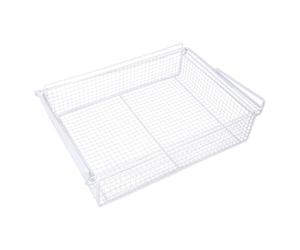 Pull-Out Drawer for Clothes, Metal Storage Basket, Under-Shelf Organizer, Space-Saving Solution for Cabinets and Wardrobes, Home Storage Solution