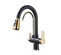 Pull-Out Faucet Filtered Crane for Kitchen Pull Out Spray 360 Rotation Water Filter Tap Three Ways Sink Mixer Kitchen Faucet Easy to Install