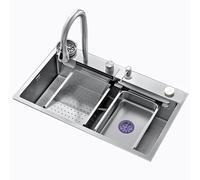 Pull-Out Faucet with Rice Grain Embossing for Kitchen Sink Drainage and Utility