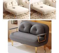 Pull-Out Futon Sofa Bed with Twin Mattress, 5-Position Reclining Backrest, Armrests, Heavy-Duty Steel Frame for Small Spaces, Apartments, Dorms, Easy Assembly, Guest Comfort