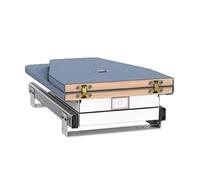 Pull-Out Ironing Board - Drawer-Mounted, 180° Rotatable, Folding Table with Heat-Resistant Cover, Supports up to 20 Kg for Easy Ironing of Clothes and Shirts.