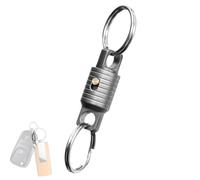 Pull Out Key Fob - Rotatable Heavy Duty Metal Connector Gender Neutral Design | Secure Key Storage Removable Lightweight Key Holder for Car Keys, Adult