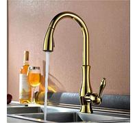Pull-Out Kitchen Faucet - Brass Mixer Tap with Dual Function Shower Head Stylish Finish Sink Faucet for Home Use Easy Installation and High-Performance