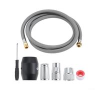Pull-Out Kitchen Faucet Hose for Grohe 48293000 46174000 46592000 | 150cm Flexible Tap Sprayer Replacement Kit with Brass Connectors, Counterweight and 1/2 3/8 9/16 Adapters