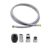 Pull-Out Kitchen Faucet Hose Replacement Kit - 59-inch Flexible Brass & Metal Hose with Connectors, O-Ring, and Adapters for 48293000