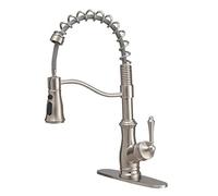 Pull Out Kitchen Faucet with Swivel Sprayer, Brass Hot & Cold Water Mixer, Retractable Sink Tap for Easy Cleaning, Stylish Design for Modern Kitchens