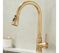 Pull Out Kitchen Mixer Faucet Brass Antique Kitchen Faucet Swivel Pull Out Kitchen Faucet-Antique