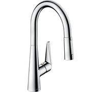 Pull Out Kitchen Tap Hansgrohe Talis M51 200, 2 sprays, EcoSmart Chrome 72817000