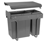 Pull Out Kitchen Waste/Recycle Soft Close Bin for 300mm Cabinet - Hinged Door Unit (20L + 10L)