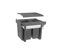 Pull Out Kitchen Waste/Recycle Soft Close Bin for 450mm Cabinet - Hinged Door Unit (20L + 20L)