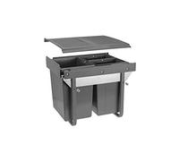 Pull Out Kitchen Waste/Recycle Soft Close Bin for 450mm Cabinet - Hinged Door Unit (20L + 2x10L)