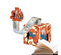 Pull Out Money Box, Cash Holder, 4.72 x 4.72 inches, Paper, Unique Reusable Lightweight, Fun Bills Storage Box, a for Keepsake in Storing Small Valuables Coin