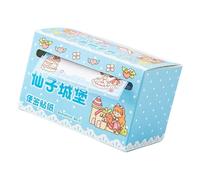 Pull Out Notes for Writing 70 Sheets Unlined Cartoon Note Memo Pad Adhesive Note Paper for School Office Suplies Office Desk Memo Pad