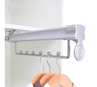 Pull Out Pants Hangers Trousers Rack, Adjustable Wardrobe Clothing Rail, Steel Extendable Closet Rod For Pants Clothing Storage, Wardrobe Adjustable Clothes Hanger Rail, Made in China
