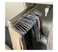 Pull Out Pants Hangers Trousers Rack Extendable Closet Rod Clothes Rail 30 80cm Steel For Clothing Storage Wardrobe Adjustable S