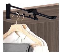 Pull Out Pants Hangers Trousers Rack Extendable Closet Rod Wardrobe 25 45cm Drawer Clothes Rail Steel Sliding Easy Install War Aqiong