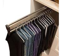 Pull Out Pants Hangers Trousers Rack Extendable Closet Rod Wardrobe Adjustable 30 80cm Rail Clothes For Houseware Organi