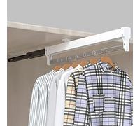 Pull Out Pants Hangers Trousers Rack Extendable Closet Rod Wardrobe Clothes Rail 30 60cm Adjustable Space Saving Stainless Steel War