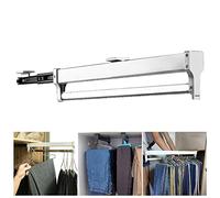 Pull Out Pants Hangers Trousers Rack Retractable Closet Rod 30 80 Cm Clothes Rail Extendable Wardrobe In Steel Household Space Saving Storage Artifact Ac Aqiong