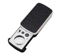 Pull-out Pocket Magnifier 30X 60X 90X with Illuminated LED UV Light, Black Portable Handheld Eye Loupe Lens Magnifying, Jeweler's Eye Loupe Magnifier for Jewelry Diamond Gem Coin Stamp Collection,Blac