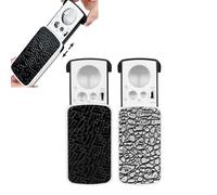 Pull-out Pocket Magnifier with Illuminated LED UV Light,Jewellery Magnifying Glass 30X 60X 90X,Handheld Pocket Magnifying Glass for Jewelry Diamond Gem Coin Stamp Collection(Black+Silver)