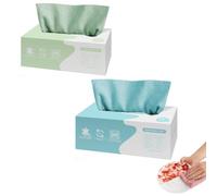 Pull-Out Reusable Super Absorbent Rags,Microfiber Cleaning Cloth 20 Pieces,Pull-Out Reusable Lint-Free,for Kitchen Bathroom Car Window Glass Furniture Dishes Washing Housekeeping (2, Green,Blue)