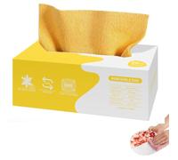 Pull-Out Reusable Super Absorbent Rags,Microfiber Cleaning Cloth 20 Pieces,Pull-Out Reusable Lint-Free,for Kitchen Bathroom Car Window Glass Furniture Dishes Washing Housekeeping (1, Yellow)