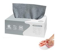 Pull-Out Reusable Super Absorbent Rags,Microfiber Cleaning Cloth 20 Pieces,Pull-Out Reusable Lint-Free,for Kitchen Bathroom Car Window Glass Furniture Dishes Washing Housekeeping (1, Gray)