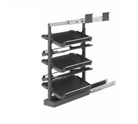 Pull-Out Shoe Rack Organizer for Closet Shoe Cabinet Adjustable Height Retractable Metal Stackable Shoe Rack Vertical Shelf Organizer Space Saving Storage 5Tier77-89cm,75cm