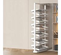 Pull-Out Shoe Rack Organizer for Closet Shoe Cabinet Adjustable Height Retractable Metal Stackable Versatile use for Small Bedroom Closet Space Saving Storage 12Tier164-176cm,63cm